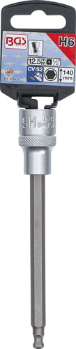BGS Bit-Einsatz | Länge 140 mm | Antrieb Innenvierkant 12,5 mm (1/2