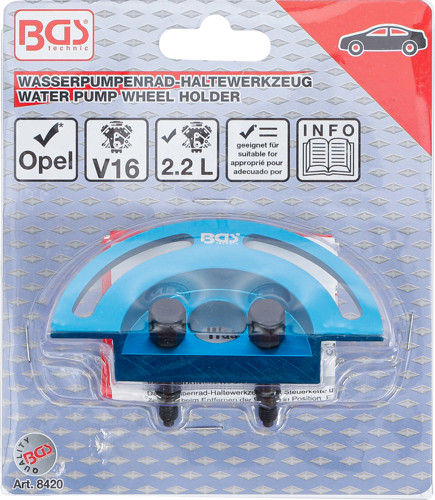BGS Wasserpumpenrad-Haltewerkzeug | für Opel Ecotec-Motoren