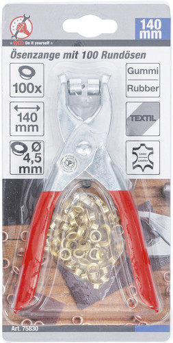 BGS Ösenzange mit 100 Rundösen | 4,5 mm