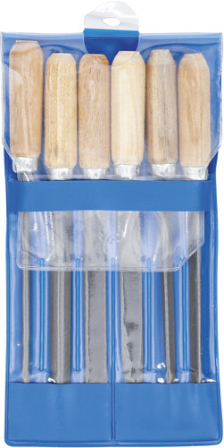 BGS Schlüsselfeilen-Satz | Holzheft | 100 mm | 6-tlg.