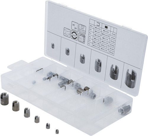 BGS Gewindeeinsätze-Sortiment | selbstschneidend | 32-tlg.