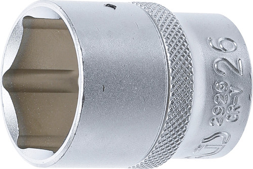 BGS Steckschlüssel-Einsatz Sechskant | Antrieb Innenvierkant 12,5 mm (1/2