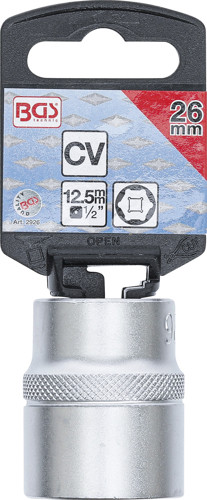 BGS Steckschlüssel-Einsatz Sechskant | Antrieb Innenvierkant 12,5 mm (1/2