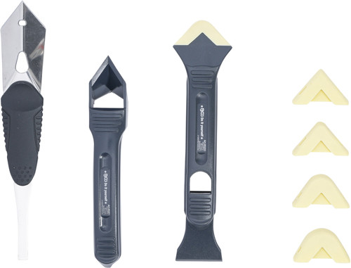 BGS Silikon-Fugenentferner und Spachtel-Satz | 8-tlg.