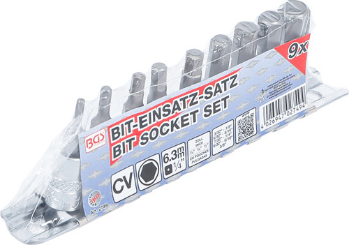BGS Bit-Einsatz-Satz | Antriebe Innenvierkant 6,3 mm (1/4
