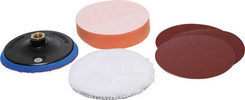 BGS Schleif- und Polierscheiben-Satz | Ø 125 mm