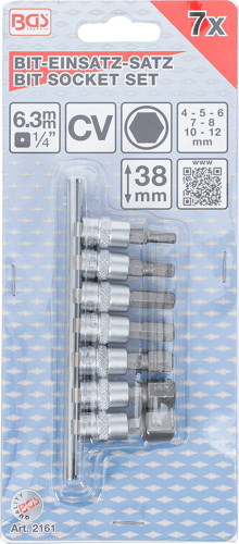 BGS Bit-Einsatz-Satz | Antrieb Innenvierkant 6,3 mm (1/4