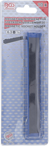 BGS Halteschiene für Steckschlüssel-Einsätze | magnetisch | für Antrieb 6,3 mm (1/4