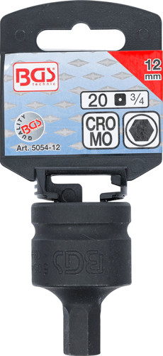 BGS Kraft-Bit-Einsatz | Antrieb Innenvierkant 20 mm (3/4