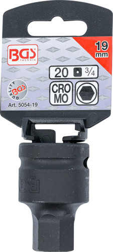 BGS Kraft-Bit-Einsatz | Antrieb Innenvierkant 20 mm (3/4