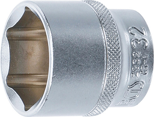 BGS Steckschlüssel-Einsatz Sechskant | Antrieb Innenvierkant 12,5 mm (1/2