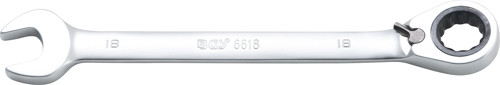 BGS Ratschenring-Maulschlüssel | umschaltbar | SW 18 mm