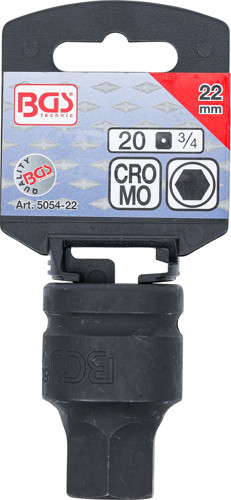 BGS Kraft-Bit-Einsatz | Antrieb Innenvierkant 20 mm (3/4