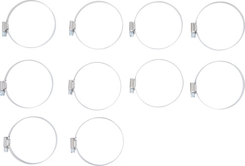 BGS Schlauchklemmen | rostfrei | 60 x 80 mm | 10-tlg.