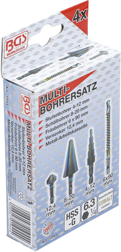 BGS HSS-G-Multi-Bohrer-Satz | 4-tlg.