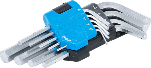 BGS Winkelschlüssel-Satz | kurz | Innensechskant 1,5 - 10 mm | 9-tlg.