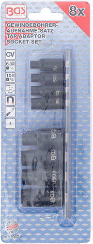 BGS Gewindebohrer-Aufnahme-Satz | 6,3 mm (1/4