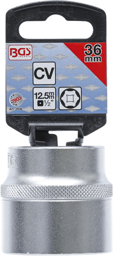 BGS Steckschlüssel-Einsatz Sechskant | Antrieb Innenvierkant 12,5 mm (1/2