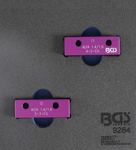 BGS Werkstattwageneinlage 1/6: Nockenwellen-Arretierwerkzeug-Satz | für Alfa Romeo 1.6l 16V