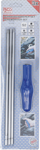 BGS Spezial-Schraubendreher-Satz | T-Profil (für Torx) | Innensechskant | 4-tlg.