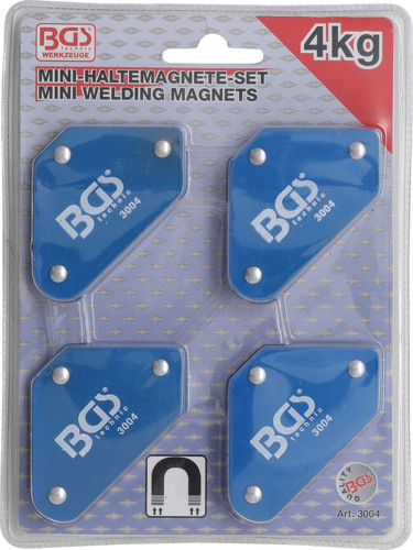 BGS Mini-Magnethalter-Satz | 45° - 90° - 135° | 4-tlg.