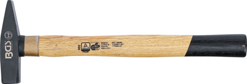 BGS Schlosserhammer | Holz-Stiel | DIN 1041 | 300 g