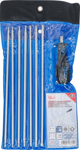 BGS Schraubendreher-Satz mit Wechselklingen | T-Profil (für Torx) / TS-Profil (für Torx Plus) | 8-tlg.