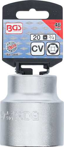 BGS Steckschlüssel-Einsatz Sechskant | Antrieb Innenvierkant 20 mm (3/4