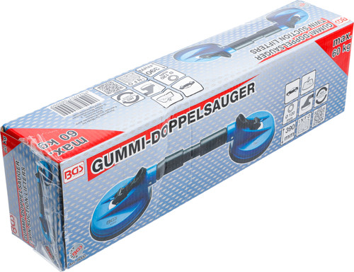 BGS Gummi-Doppelsauger | ABS | mit flexiblen Köpfen | Ø 120 mm | 390 mm