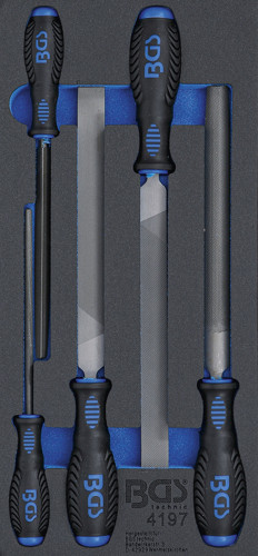 BGS Werkstattwageneinlage 1/3: Werkstattfeilen-Satz | 5-tlg.