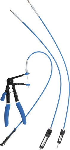 BGS Schlauchklemmenzange | mit auswechselbaren Bowdenzügen | 635 - 670 mm