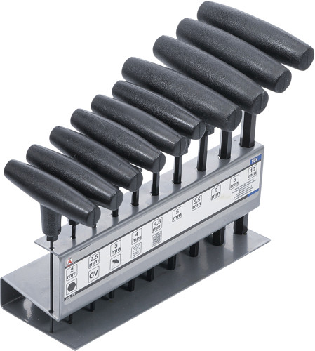 BGS Schraubendreher-Satz mit T-Griff | Innensechskant 2 - 10 mm | 10-tlg.
