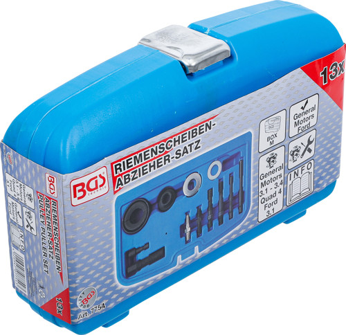 BGS Riemenscheiben-Abzieher & Montage-Satz | für GM, Ford | 13-tlg.