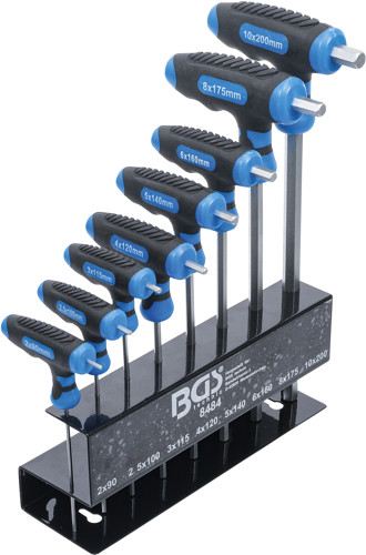 BGS T-Griff-Schlüssel-Satz | Innensechskant 2 - 10 mm | 8-tlg.
