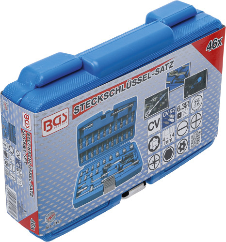 BGS Steckschlüssel-Satz | Antrieb 6,3 mm (1/4