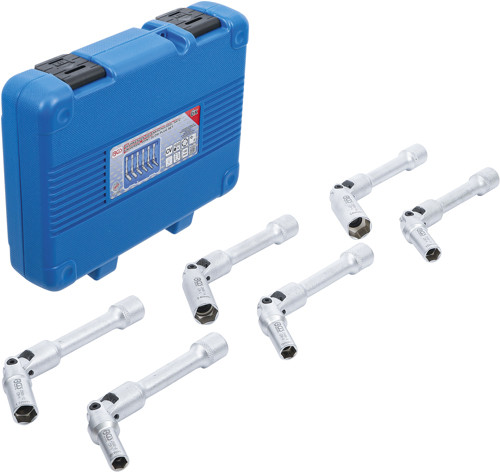 BGS Universal Glühkerzen-Gelenkschlüssel-Satz, Sechskant | Antrieb Innenvierkant 10 mm (3/8