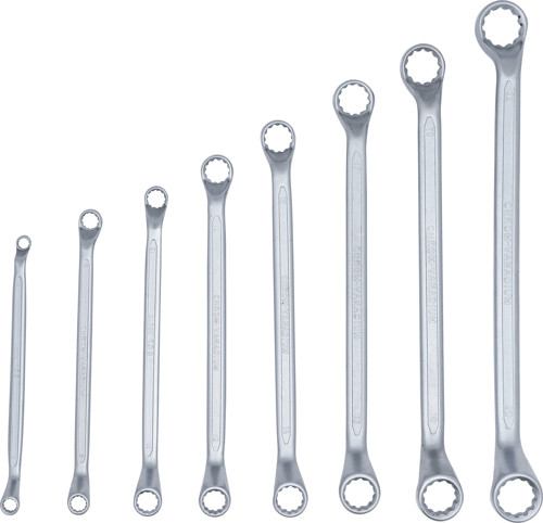 BGS Doppel-Ringschlüssel-Satz | gekröpft | SW 6 x 7 - 20 x 22 mm | 8-tlg.