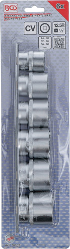 BGS Steckschlüssel-Einsatz-Satz, Zwölfkant | Antrieb Innenvierkant 12,5 mm (1/2