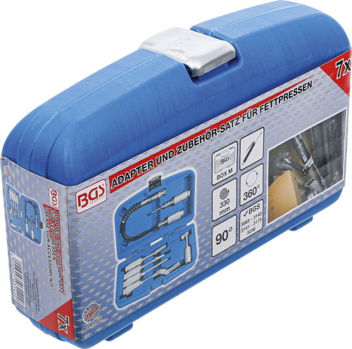 BGS Adapter und Zubehör-Satz für Fettpressen | 7-tlg.