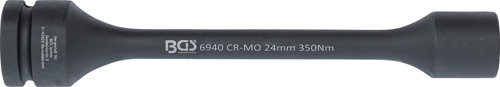 BGS Torsions-Kraft-Steckschlüssel-Einsatz Sechskant | Antrieb Innenvierkant 25 mm (1