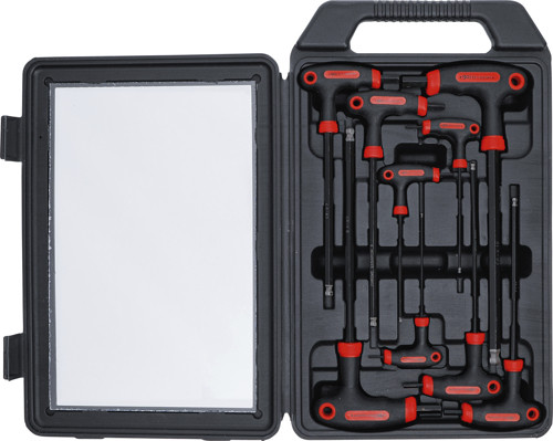 BGS Schraubendreher-Satz mit T-Griff und seitlicher Klinge | Innensechskant | 2 - 10 mm | 9-tlg.