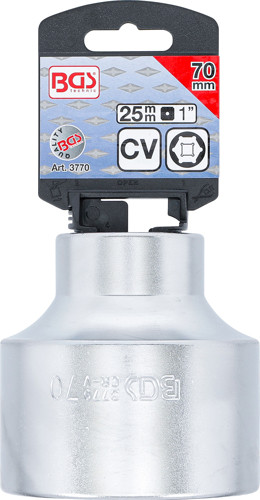 BGS Steckschlüssel-Einsatz Sechskant | Antrieb Innenvierkant 25 mm (1