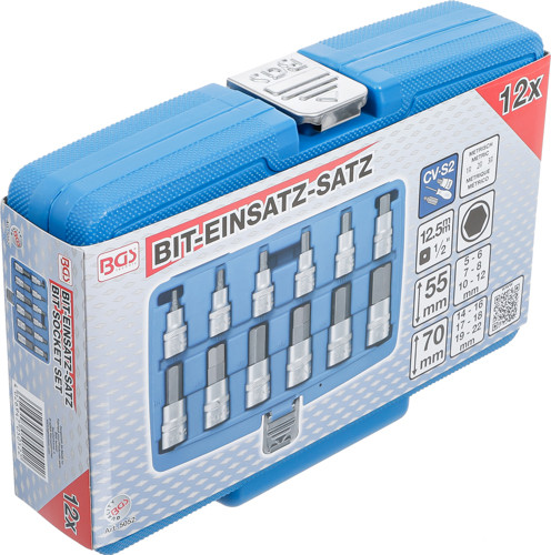BGS Bit-Einsatz-Satz | Antrieb Innenvierkant 12,5 mm (1/2