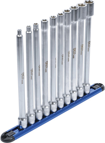 BGS Steckschlüssel-Einsatz-Satz E-Profil | XXL | Antrieb Innenvierkant 10 mm (3/8