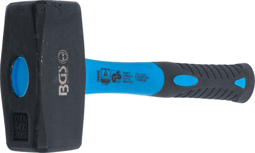 BGS Fäustel | Fiberglasstiel | DIN 6475 | 2000 g