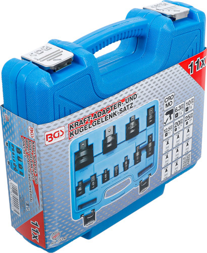 BGS Kraft-Adapter- und Kugelgelenk-Satz | 6,3 mm (1/4