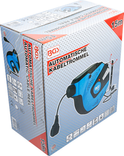 BGS Automatische Kabeltrommel | 15 m