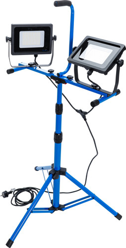 BGS Duo-SMD-LED-Arbeits-Strahler | mit Stativ | 2 x 70 W