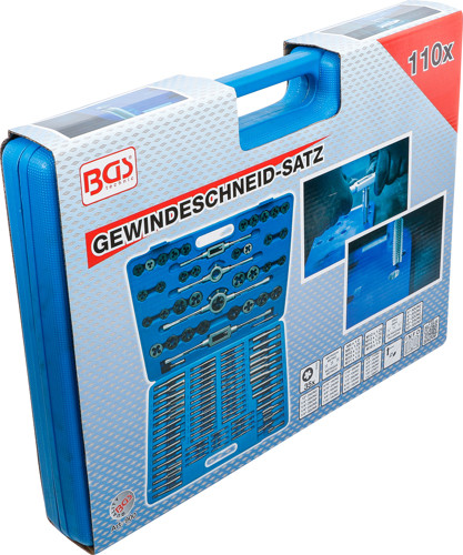 BGS Gewindeschneid-Satz | metrisch / Zoll | 110-tlg.