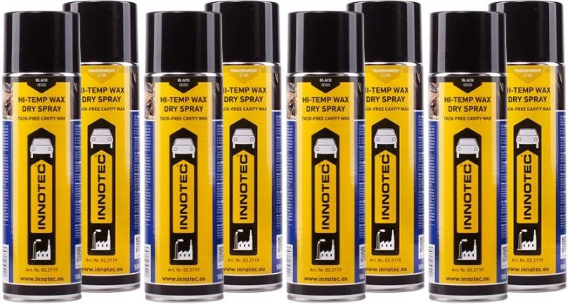 Innotec Hi-Temp Wax Dry Spray Transparent (6100) 4x 500ml
